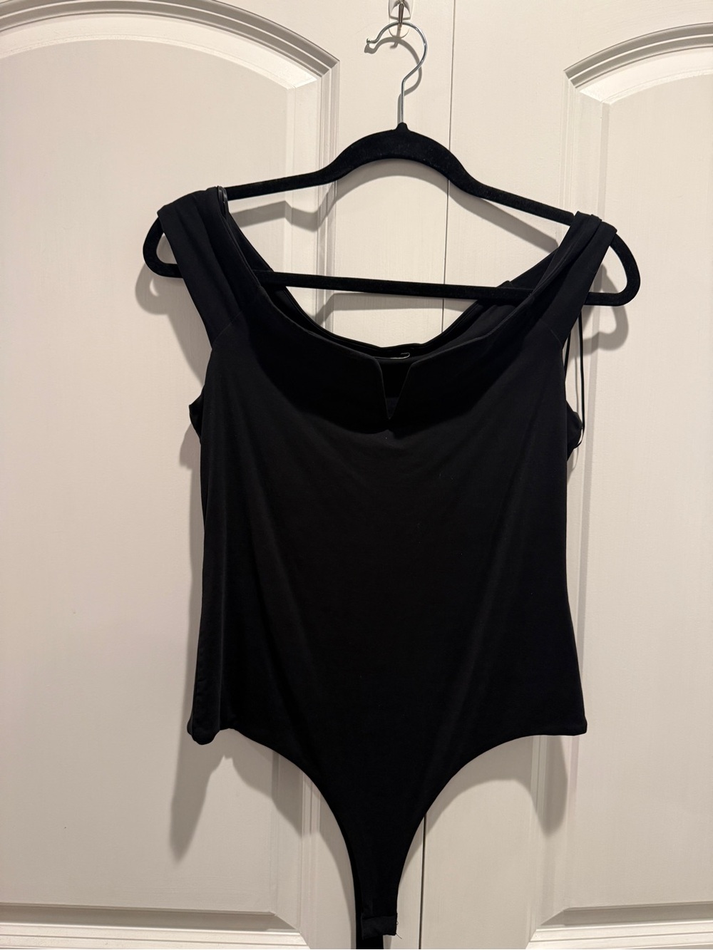 Classic Black V-Neck Sleeveless Bodysuit - Women